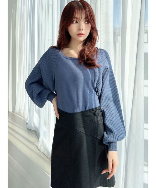 RESEXXY(リゼクシー)の「フロントクロスコンパクトスカパン(その他パンツ・レディース・ピンク/ブラック/アイボリー・FREE)」の4枚目の写真