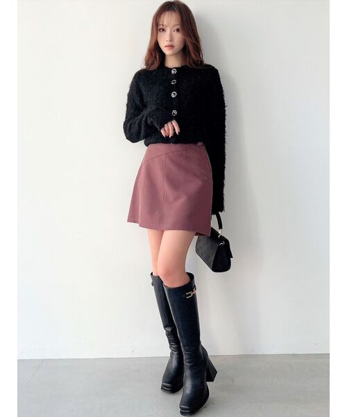 RESEXXY(リゼクシー)の「フロントクロスコンパクトスカパン(その他パンツ・レディース・ピンク/ブラック/アイボリー・FREE)」の10枚目の写真