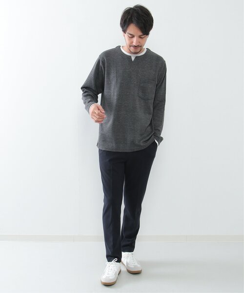 IKKA LOUNGE(イッカラウンジ)の「イージーケア起毛イージーパンツ(その他パンツ・メンズ・ネイビー/グレー・S/M/L/XL)」の4枚目の写真
