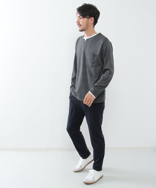 IKKA LOUNGE(イッカラウンジ)の「イージーケア起毛イージーパンツ(その他パンツ・メンズ・ネイビー/グレー・S/M/L/XL)」の5枚目の写真