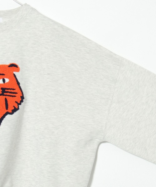 notch.(ノッチ)の「裏起毛トラサガラ刺繍スウェット(スウェット・レディース・ブラック/ライトグレー・M)」の11枚目の写真