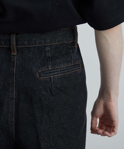 JUNRED(ジュンレッド)の「フリンジデニムワイドテーパードパンツ(デニムパンツ・メンズ・ネイビー/ブラック・S/M/L)」の21枚目の写真