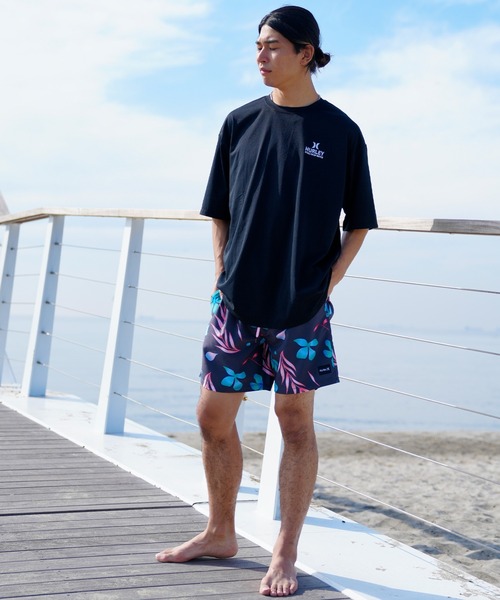 Hurley （ハーレー）の「Hurley/ハーレー ラッシュガード ラッシュTシャツ/ルーズシルエット バックプリント/UVカット 吸汗速乾 MSS2310028（ラッシュガード・メンズ・ベージュ/ホワイト/ブラック・M/XL/L）」の6枚目の写真