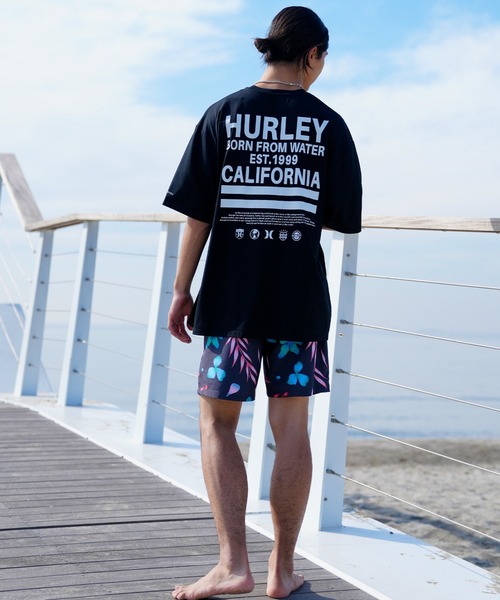 Hurley （ハーレー）の「Hurley/ハーレー ラッシュガード ラッシュTシャツ/ルーズシルエット バックプリント/UVカット 吸汗速乾 MSS2310028（ラッシュガード・メンズ・ベージュ/ホワイト/ブラック・M/XL/L）」の8枚目の写真