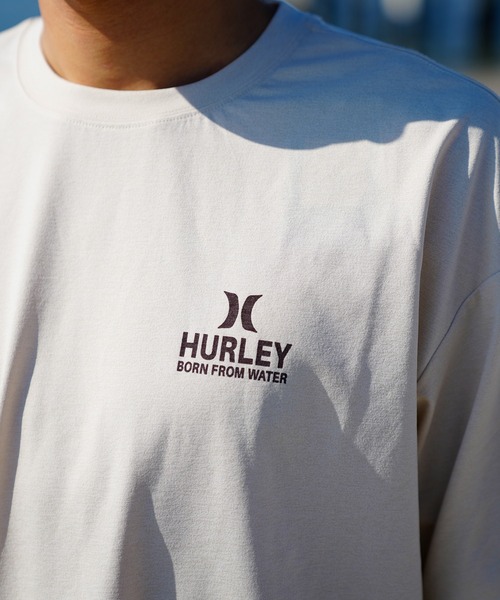 Hurley （ハーレー）の「Hurley/ハーレー ラッシュガード ラッシュTシャツ/ルーズシルエット バックプリント/UVカット 吸汗速乾 MSS2310028（ラッシュガード・メンズ・ベージュ/ホワイト/ブラック・M/XL/L）」の12枚目の写真