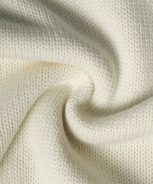 ANPAS（アンパス）の「Color Scheme Layered Half Zip Knit/配色レイヤード ハーフジップ ニット（ニット/セーター・メンズ・ブラック/キャメル/グリーン/オフホワイト・LL/M/L）」の13枚目の写真