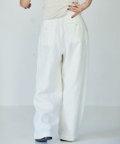 BABYLONE（バビロン）の「キャンバスリネンパンツ（スラックス）」 - WEAR