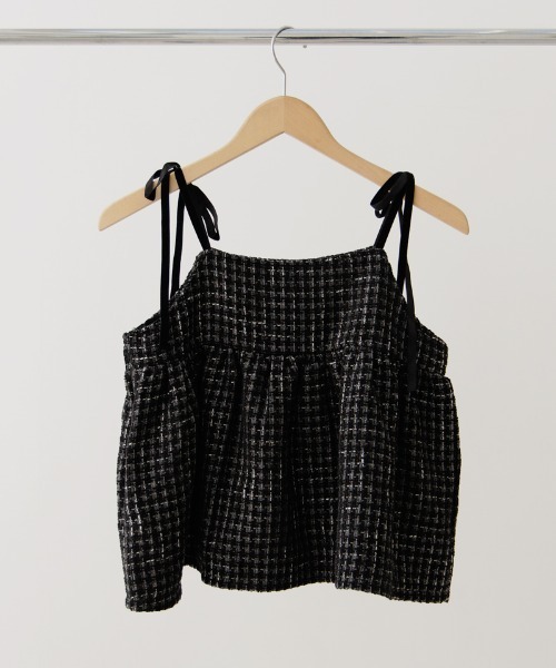 flower（フラワー）の「スイートツイードビスチェ（キャミソール・レディース・ホワイト/ブラック・FREE）」の19枚目の写真