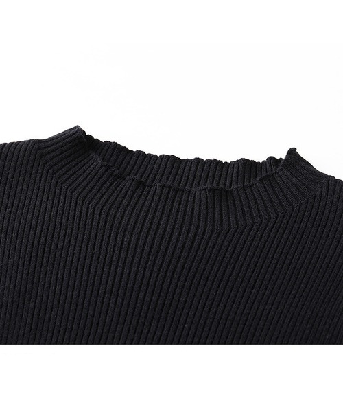 LOPASS(ロパス)の「チュールスカート切り替えドットワンピース(ワンピース・レディース・ブラック・M/L)」の9枚目の写真