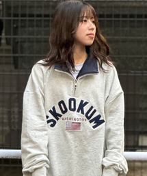 SKOOKUM | SKOOKUM JE ハーフジップロゴスウェット(スウェット)