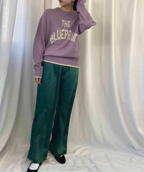 NANEA(ナネア)の「サテンイージーパンツ(その他パンツ・レディース・グリーン/カーキ/ブラック・ONE SIZE)」の6枚目の写真