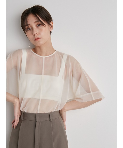 emmi atelier - emmi ボウタイブラウス エミ emmi（エミ）の「【emmi atelier】アシンメトリーブラウス
