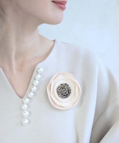 cawaii（カワイイ）の「はじめての入卒園　迷わないコサージュブローチ（ブローチ/コサージュ・レディース・ピンク/ブラック/グレー/アイボリー・FREE）」の2枚目の写真