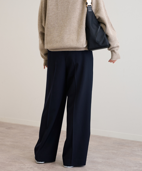 FRAMeWORK(フレームワーク)の「ヴィンテージギャバワイドパンツ(その他パンツ・レディース・ネイビー/ダークブルー・38/36)」の14枚目の写真