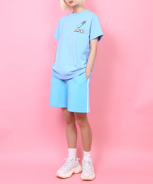 PUNYUS(プニュズ)の「フードサガラ刺繍Tシャツ(Tシャツ/カットソー・レディース・グリーン/ホワイト/レッド/ピンク/ライトパープル/オレンジ/イエロー/パープル/ベージュ/ブラック/サックスブルー/ブルー/ブラウン/ホワイト系その他/ブラック系その他・1/2/3/4)」の22枚目の写真