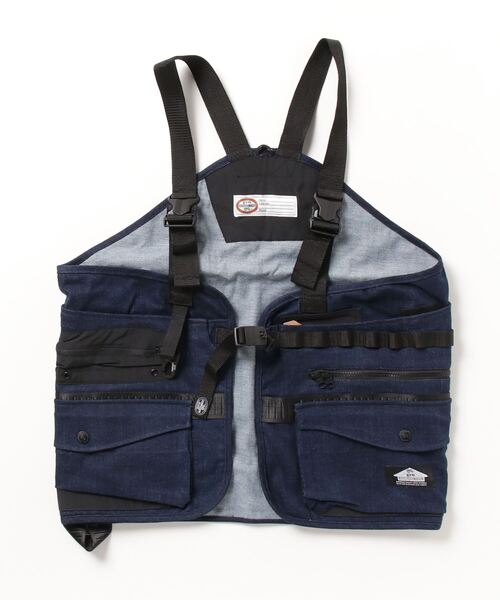 grn（ジーアールエヌ）の「【grn GENERAL LIFE/ジーアールエヌジェネラルライフ】TOOLBOX STYLE VEST ツールボックススタイルベスト（ベスト・メンズ・インディゴブルー/ベージュ/ブラック・L/M）」の8枚目の写真