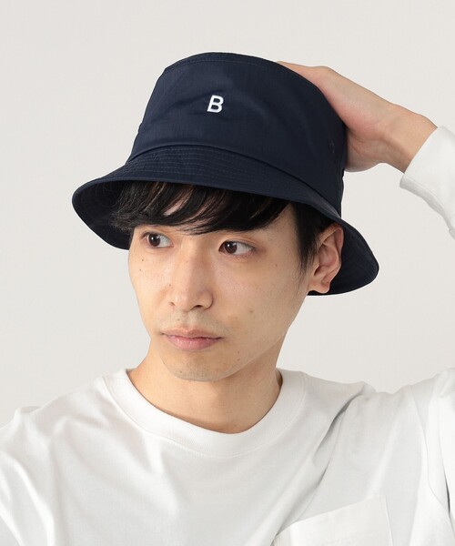 BEAMS HEART(ビームスハート)の「BEAMS HEART / ナイロン バケットハット(キャップ・メンズ・ホワイト/ブラック/ネイビー・ONE SIZE)」の15枚目の写真