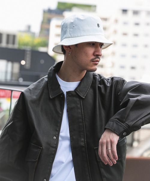 BEAMS HEART(ビームスハート)の「BEAMS HEART / ナイロン バケットハット(キャップ・メンズ・ホワイト/ブラック/ネイビー・ONE SIZE)」の7枚目の写真