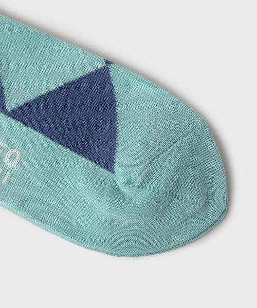 TAKEO KIKUCHI（タケオキクチ）の「◆FADEカラーアーガイル ソックス（ソックス/靴下・メンズ・サックスブルー/モスグリーン/イエロー系その他・00）」の7枚目の写真