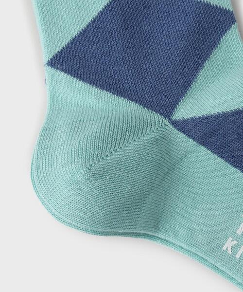 TAKEO KIKUCHI（タケオキクチ）の「◆FADEカラーアーガイル ソックス（ソックス/靴下・メンズ・サックスブルー/モスグリーン/イエロー系その他・00）」の8枚目の写真