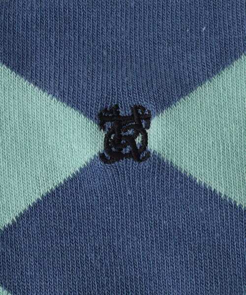 TAKEO KIKUCHI（タケオキクチ）の「◆FADEカラーアーガイル ソックス（ソックス/靴下・メンズ・サックスブルー/モスグリーン/イエロー系その他・00）」の5枚目の写真