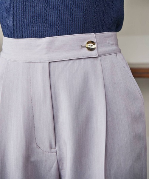 REDYAZEL（レディアゼル）の「センタープレスパンツ（その他パンツ・レディース・ブラック/ラベンダー・SMALL/MEDIUM）」の12枚目の写真