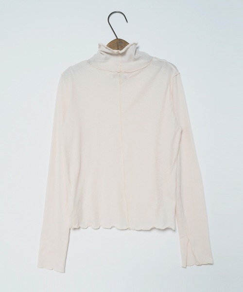 Crisp（クリスプ）の「シアーハイネックTシャツ（Tシャツ/カットソー・レディース・パープル/グリーン/アイボリー・FREE）」の13枚目の写真