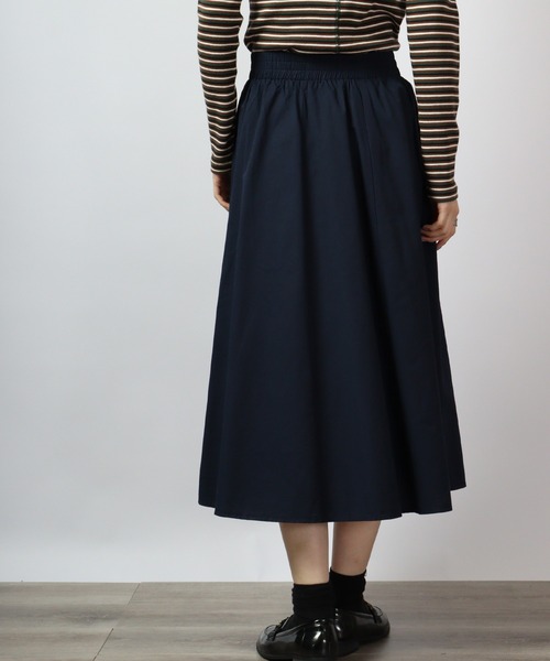 spiritoso(スピリトーゾ)の「spiritoso シンプルフレアスカート(スカート・レディース・ベージュ/ネイビー/カーキ・F)」の5枚目の写真