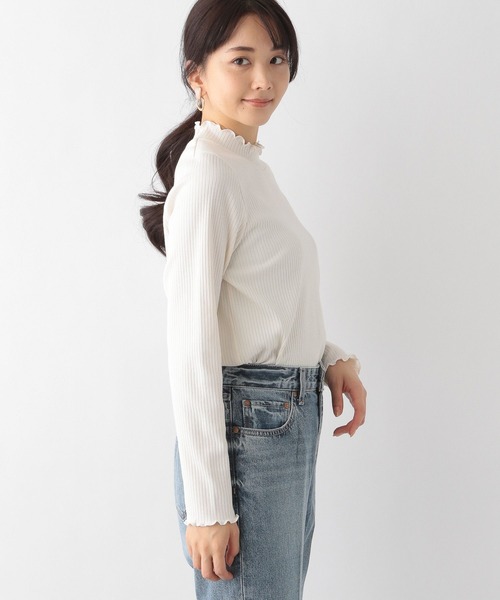 GLOBAL WORK(グローバルワーク)の「Beauteeメローリブ長袖/174653(Tシャツ/カットソー・レディース・ライトブルー/その他/ブラック/オフホワイト・MEDIUM/LARGE)」の20枚目の写真