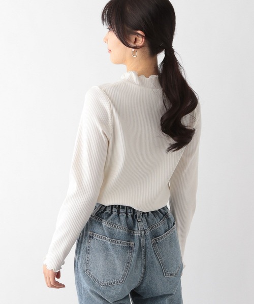 GLOBAL WORK(グローバルワーク)の「Beauteeメローリブ長袖/174653(Tシャツ/カットソー・レディース・ライトブルー/その他/ブラック/オフホワイト・MEDIUM/LARGE)」の21枚目の写真