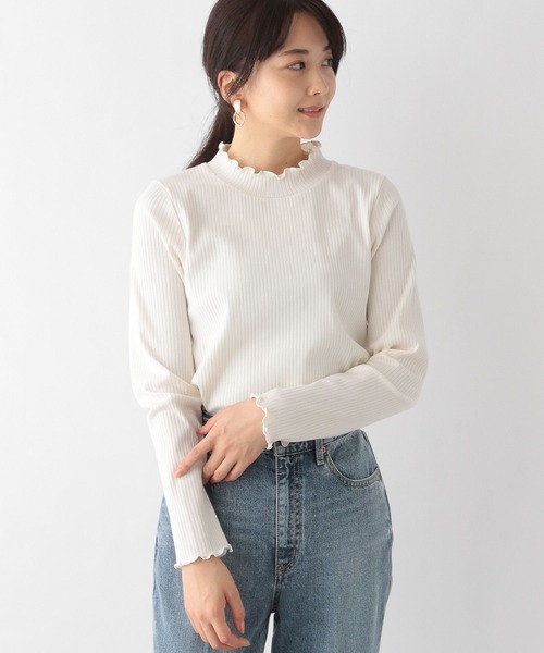 GLOBAL WORK(グローバルワーク)の「Beauteeメローリブ長袖/174653(Tシャツ/カットソー・レディース・ライトブルー/その他/ブラック/オフホワイト・MEDIUM/LARGE)」の22枚目の写真