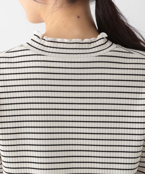 GLOBAL WORK(グローバルワーク)の「Beauteeメローリブ長袖/174653(Tシャツ/カットソー・レディース・ライトブルー/その他/ブラック/オフホワイト・MEDIUM/LARGE)」の10枚目の写真