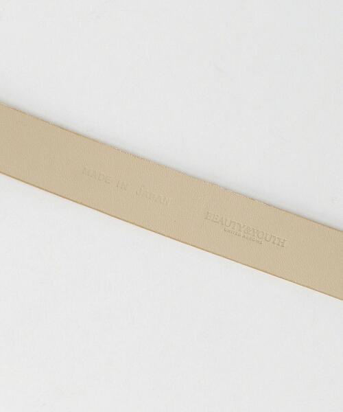 BEAUTY&YOUTH UNITED ARROWS（ビューティーアンドユースユナイテッドアローズ）の「ヌバックレザー ベルト（ベルト・レディース・オフホワイト/ベージュ・FREE）」の3枚目の写真