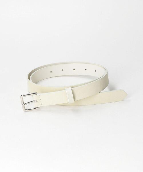 BEAUTY&YOUTH UNITED ARROWS（ビューティーアンドユースユナイテッドアローズ）の「ヌバックレザー ベルト（ベルト・レディース・オフホワイト/ベージュ・FREE）」の6枚目の写真