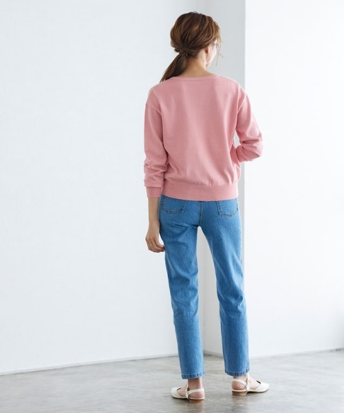 Pierrot（ピエロ）の「キーネックカーディガン（カーディガン/ボレロ・レディース・ブラック/オフホワイト/ピンク/グレー・M/L）」の13枚目の写真