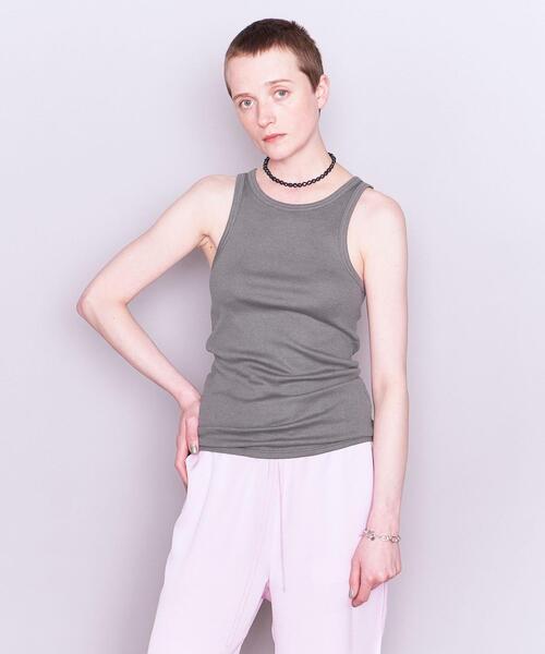 関税込み】ROA グリーン プリント タンクトップ タンクトップ ROA タンクトップ