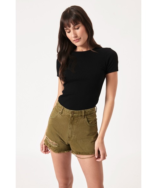 ROLLA'S(ローラス)の「BABY RIB TEE(Tシャツ/カットソー・レディース・ブラック・8/S/10/M/L)」の11枚目の写真