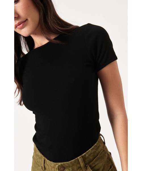 ROLLA'S(ローラス)の「BABY RIB TEE(Tシャツ/カットソー・レディース・ブラック・8/S/10/M/L)」の12枚目の写真