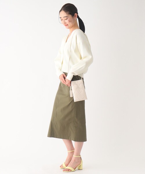 OPAQUE.CLIP（オペークドットクリップ）の「◆≪ヒルナンデス！で紹介≫ メッシュミニショルダーバッグ（ショルダーバッグ・レディース・ピンク系/ブラック/オフホワイト/ダークグリーン・00）」の6枚目の写真