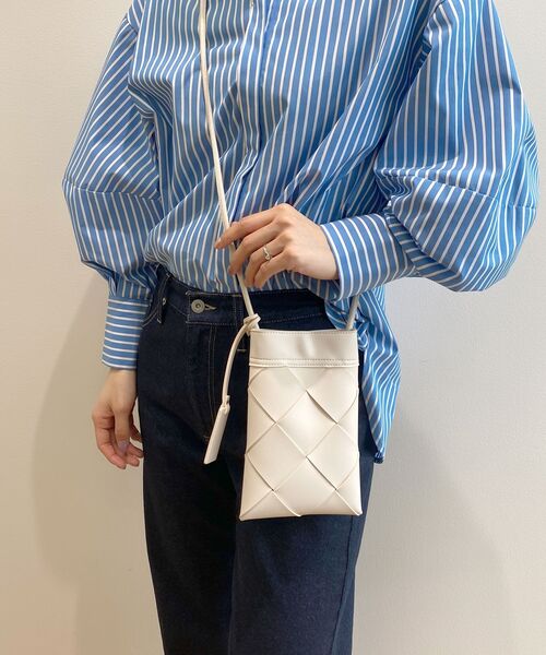 OPAQUE.CLIP（オペークドットクリップ）の「◆≪ヒルナンデス！で紹介≫ メッシュミニショルダーバッグ（ショルダーバッグ・レディース・ピンク系/ブラック/オフホワイト/ダークグリーン・00）」の2枚目の写真