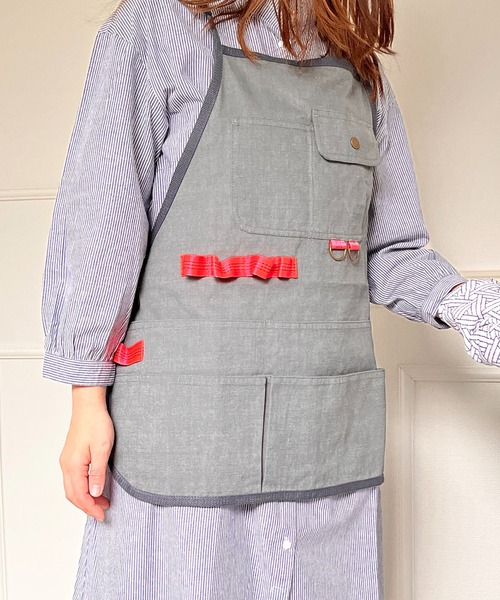 セール】Lubie+9 ガーデンエプロン アウトドア キャンプ ワーク マルチ