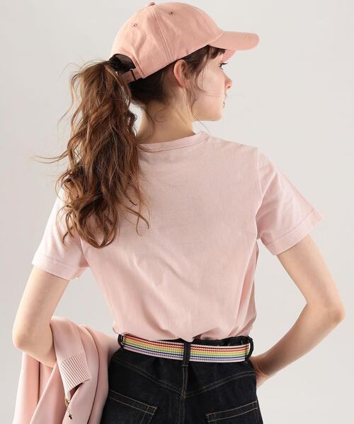 To b. by agnes b.（トゥービーバイアニエスベー）の「W984 TS ロゴTシャツ（Tシャツ/カットソー・レディース・ピンク・38/40）」の2枚目の写真