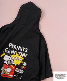 PEANUTS スヌーピー ドロップショルダーTパーカー