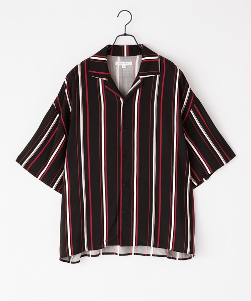 Anchor Smith（アンカー スミス）の「総柄レーヨンオープンカラーアロハシャツ（シャツ/ブラウス・メンズ・ブラック系2/グレー系2/ブルー系1/ライトグレー系3/ブラック系1/ホワイト系1/ホワイト系3/ホワイト系2・M/L）」の21枚目の写真