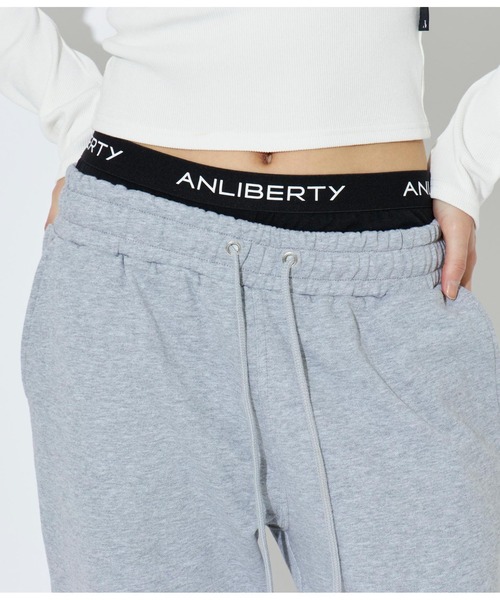ANLIBERTY ANAP（アンリバティアナップ）の「ANLIBERTYロゴゴムハーフレギンス（レギンス/スパッツ・レディース・ブラック/グレー・S/M）」の17枚目の写真