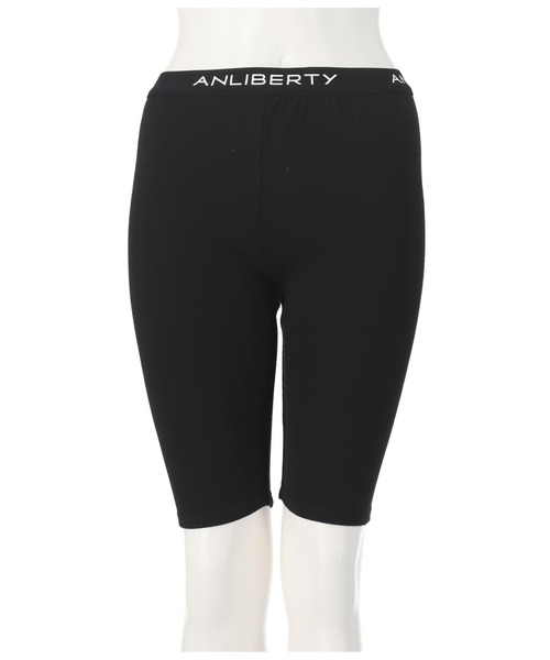 ANLIBERTY ANAP（アンリバティアナップ）の「ANLIBERTYロゴゴムハーフレギンス（レギンス/スパッツ・レディース・ブラック/グレー・S/M）」の12枚目の写真