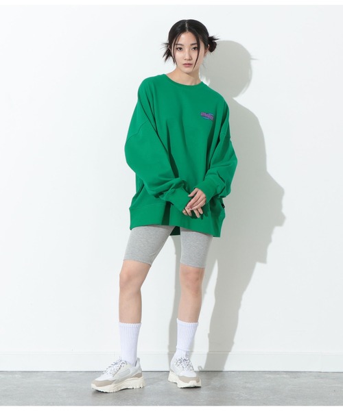 ANLIBERTY ANAP（アンリバティアナップ）の「ANLIBERTYロゴゴムハーフレギンス（レギンス/スパッツ・レディース・ブラック/グレー・S/M）」の8枚目の写真