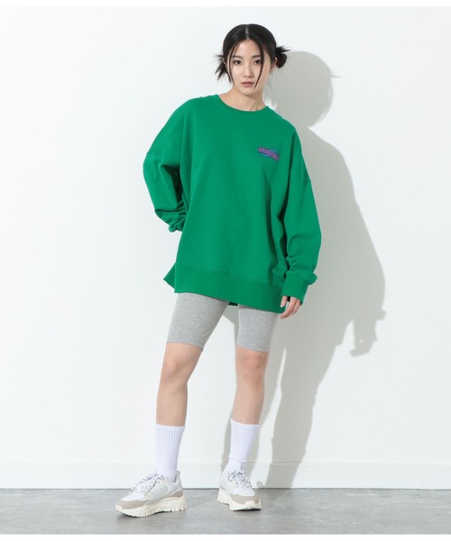 ANLIBERTY ANAP（アンリバティアナップ）の「ANLIBERTYロゴゴムハーフレギンス（レギンス/スパッツ・レディース・ブラック/グレー・S/M）」の9枚目の写真