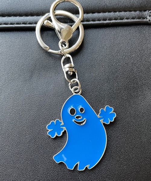 SPINNS（スピンズ）の「オバケモチーフ メタルキーホルダー（キーホルダー・レディース・ホワイト/ブルー・ONESIZE）」の2枚目の写真
