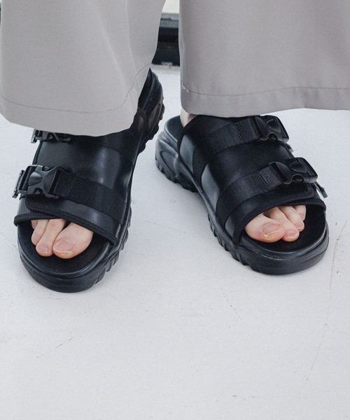 RAGEBLUE（レイジブルー）の「スニーカーソールサンダル（サンダル・メンズ・ブラック/ブラック系その他・MEDIUM/LARGE）」の6枚目の写真